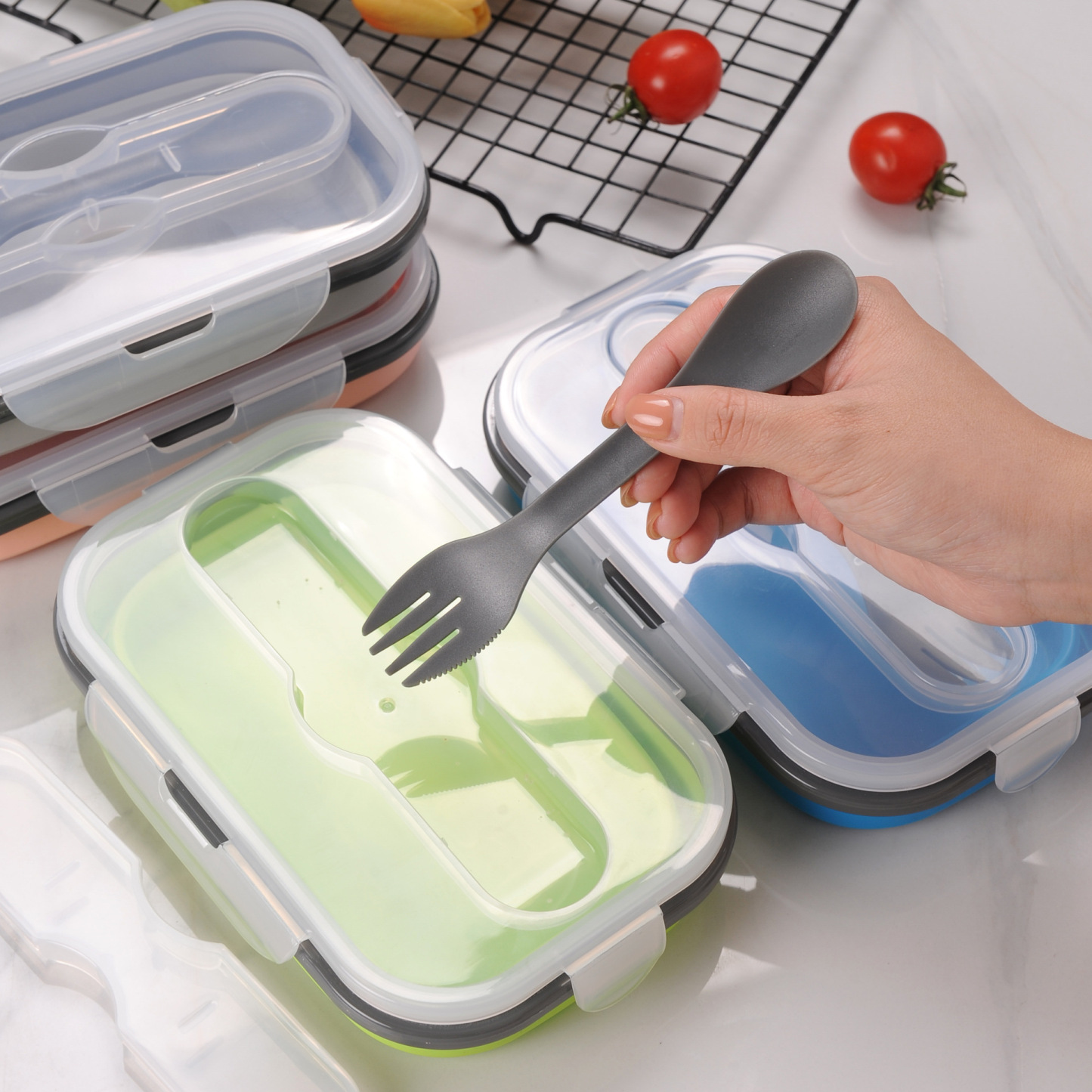 Collapsible Silicone Lunch Box
