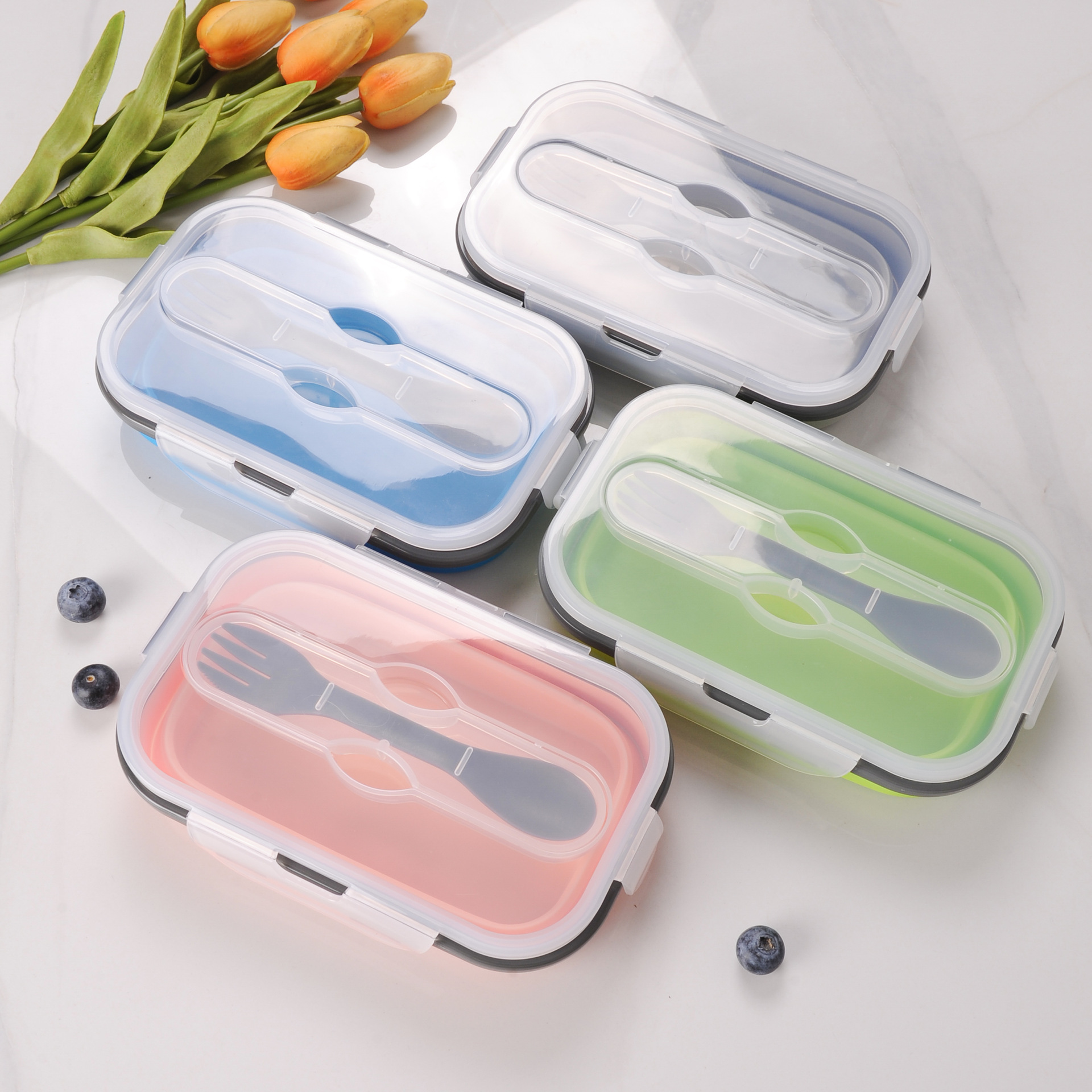 Collapsible Silicone Lunch Box