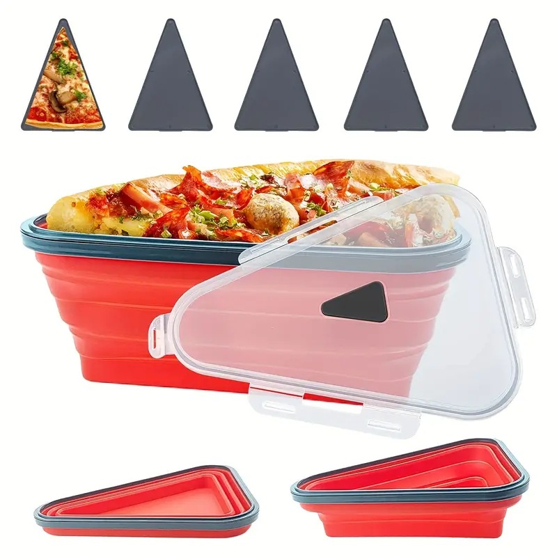 Collapsible Silicone Pizza Storage Container