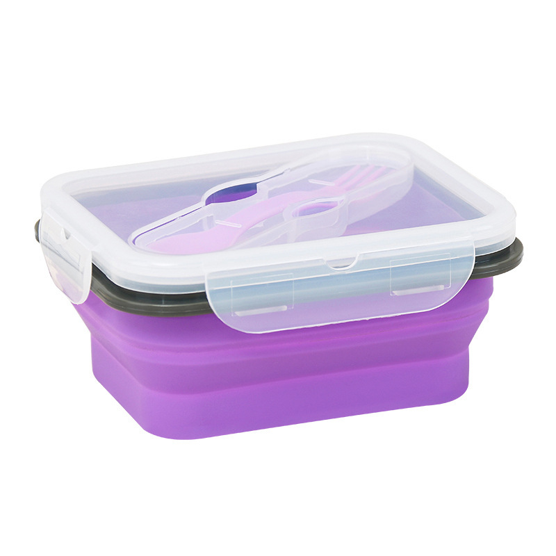 24oz Collapsible Silicone Lunch Box