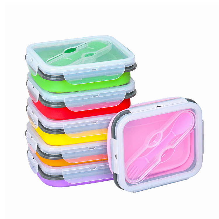 24oz Collapsible Silicone Lunch Box