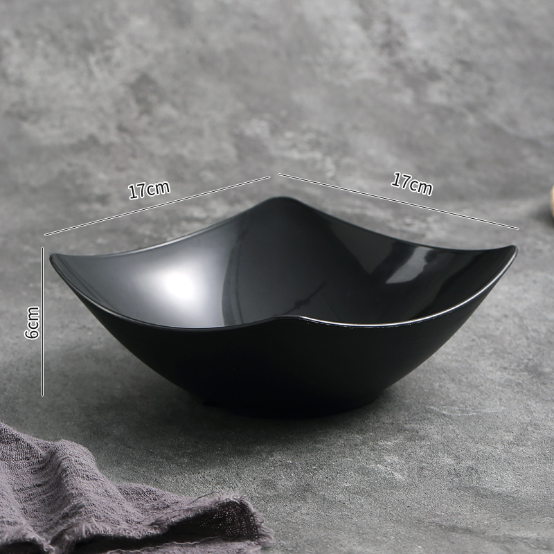Square Wave-Edge Bowl