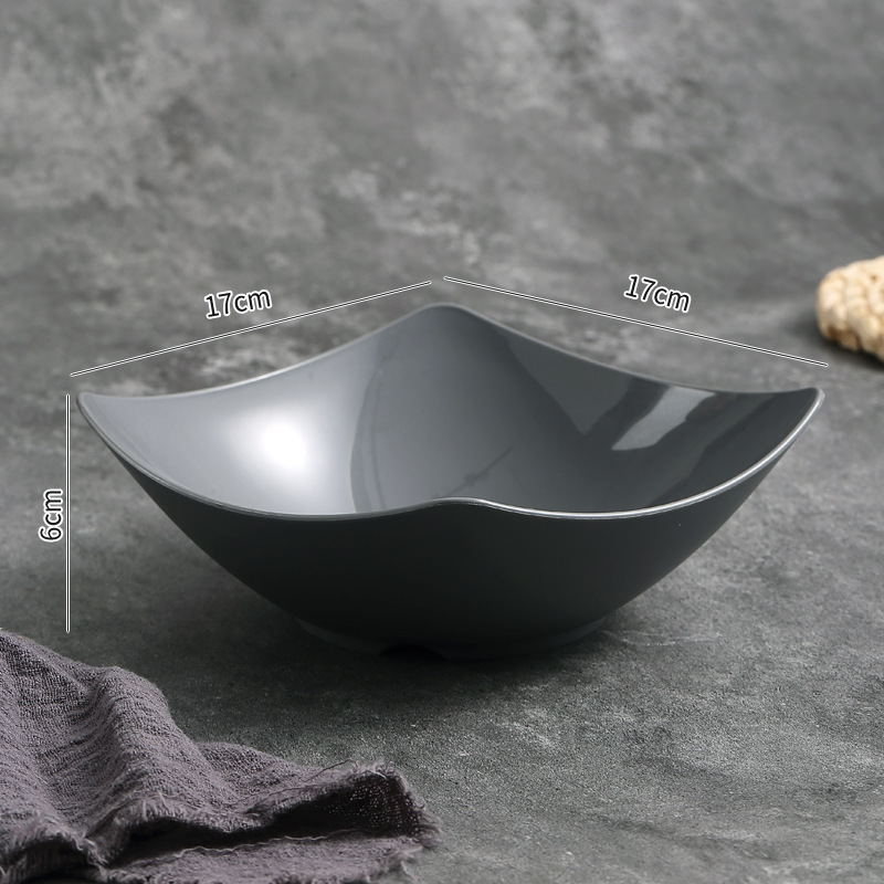 Square Wave-Edge Bowl