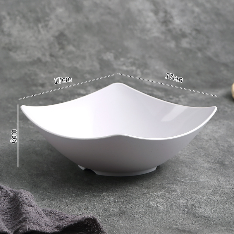 Square Wave-Edge Bowl