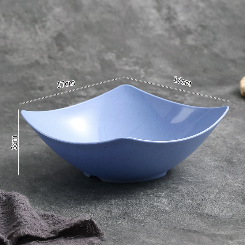 Square Wave-Edge Bowl