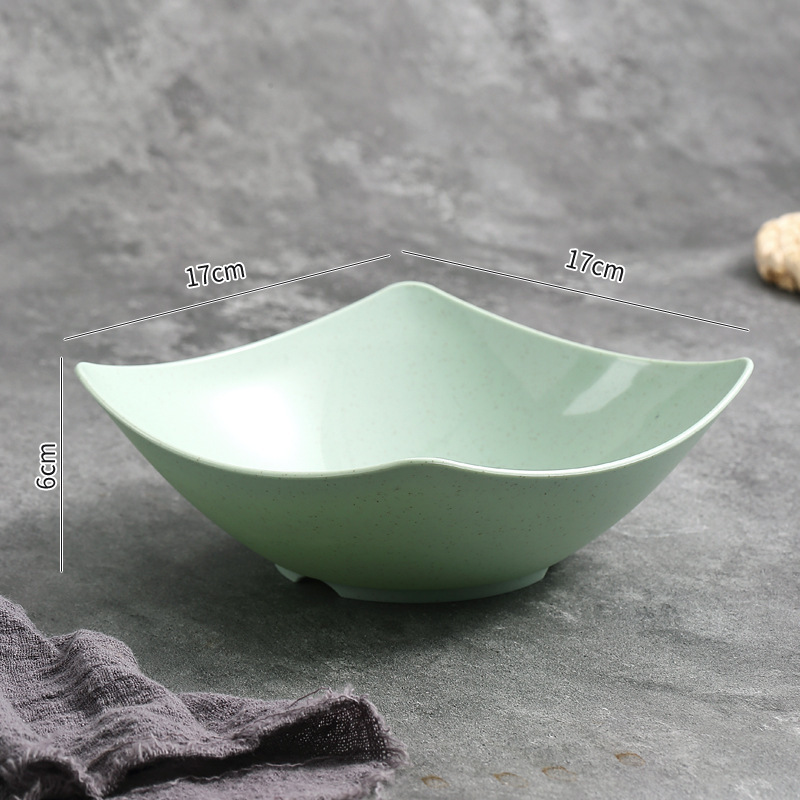 Square Wave-Edge Bowl