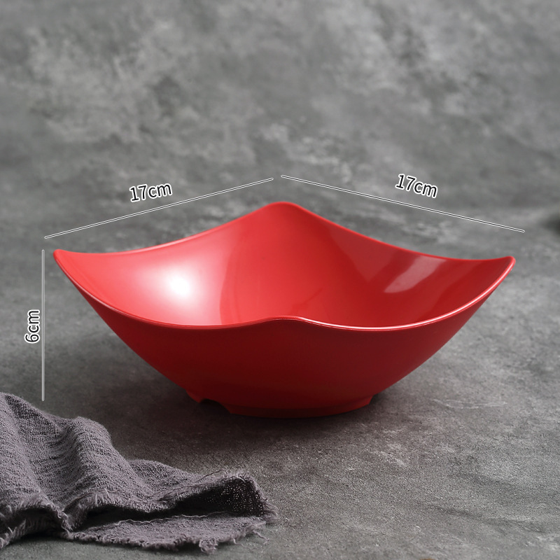 Square Wave-Edge Bowl