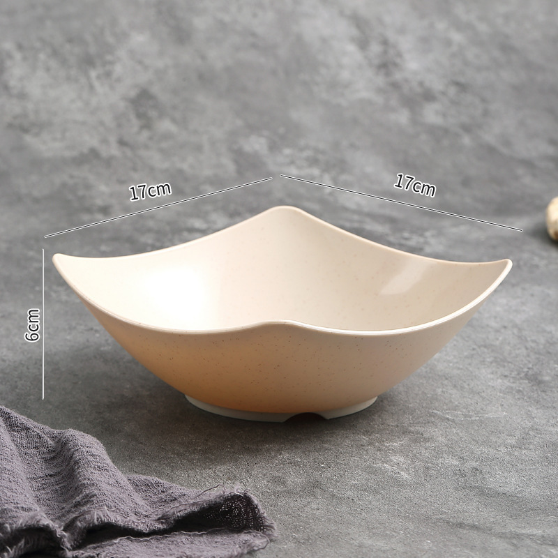 Square Wave-Edge Bowl