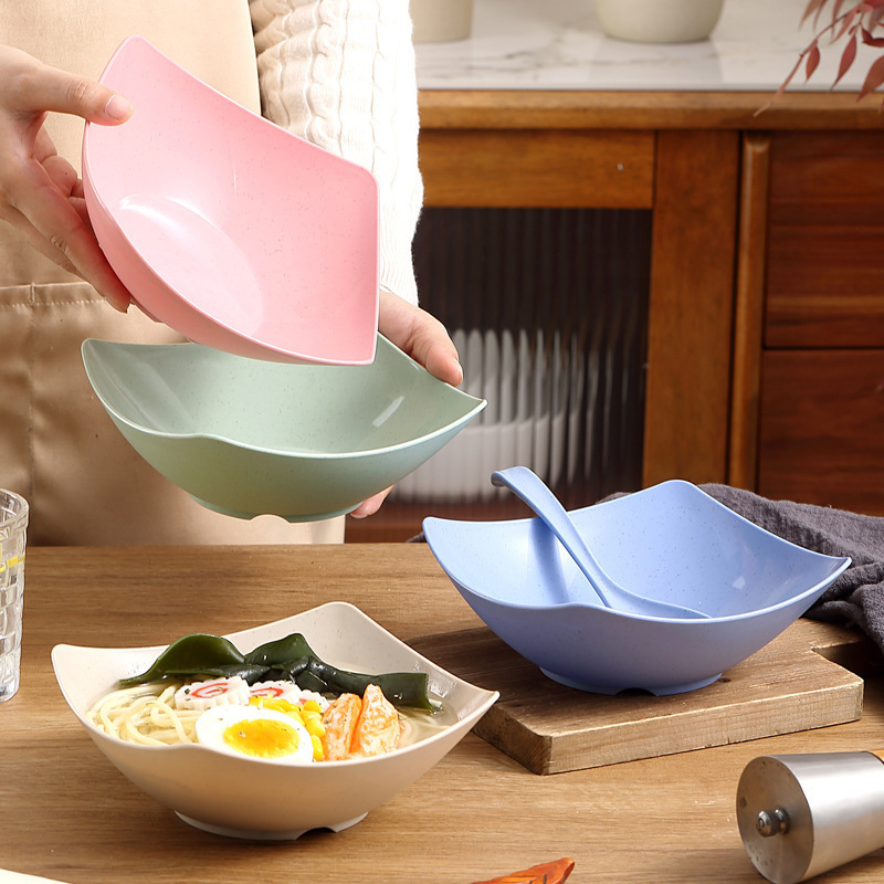 Square Wave-Edge Bowl