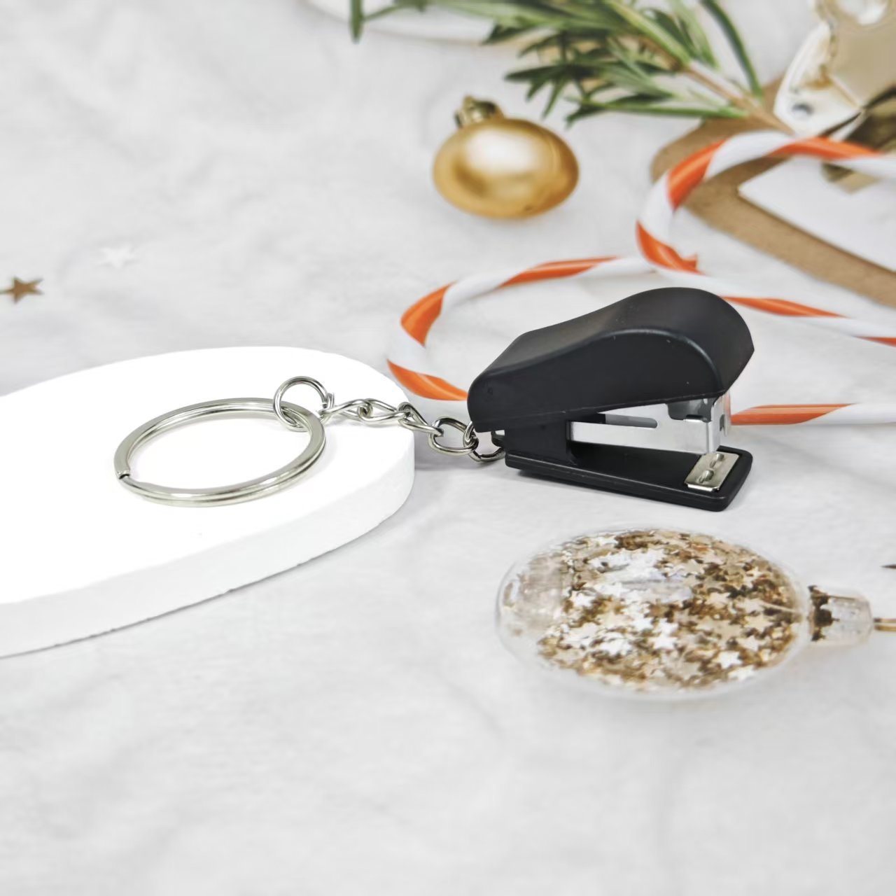 Mini Stapler Keychain