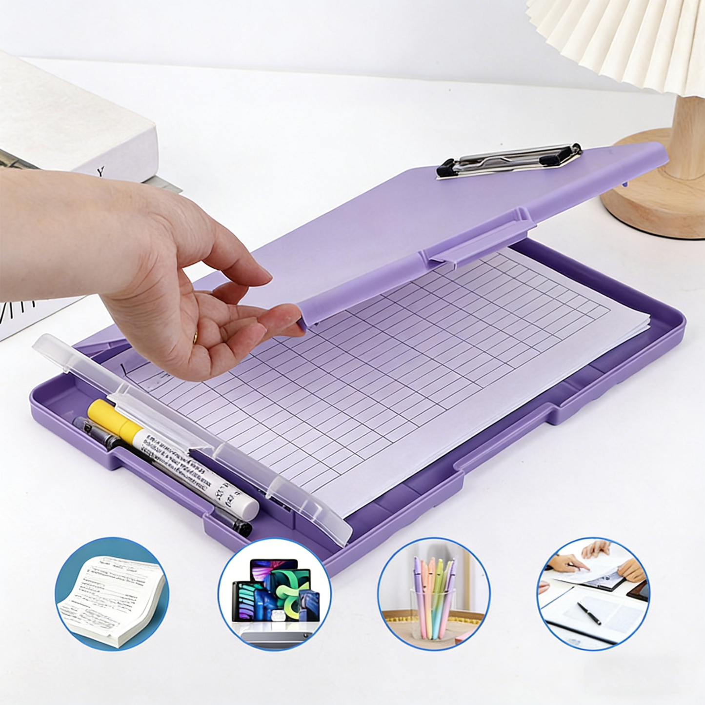 Clipboard with Storage Box