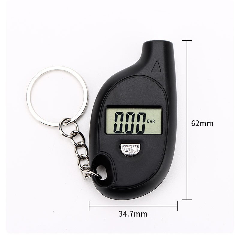 Mini Digital Tire Pressure Gauge Keychain