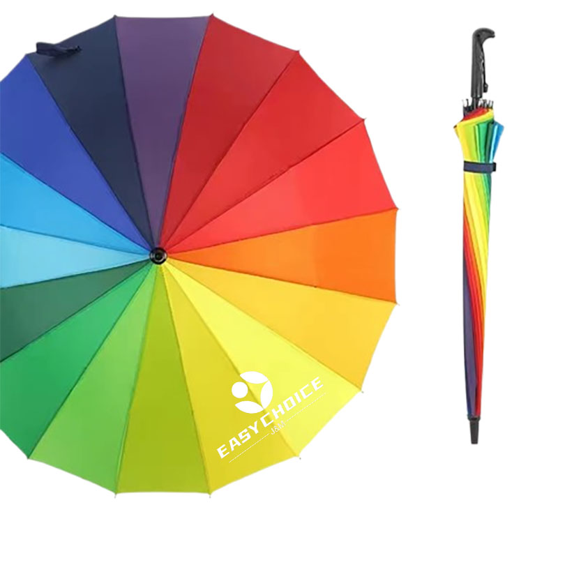 22-inch 16-Bone Long-Handled Umbrella