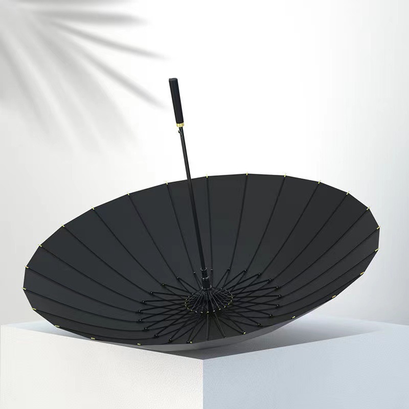 24-Bone Large Umbrella with Straight Handle