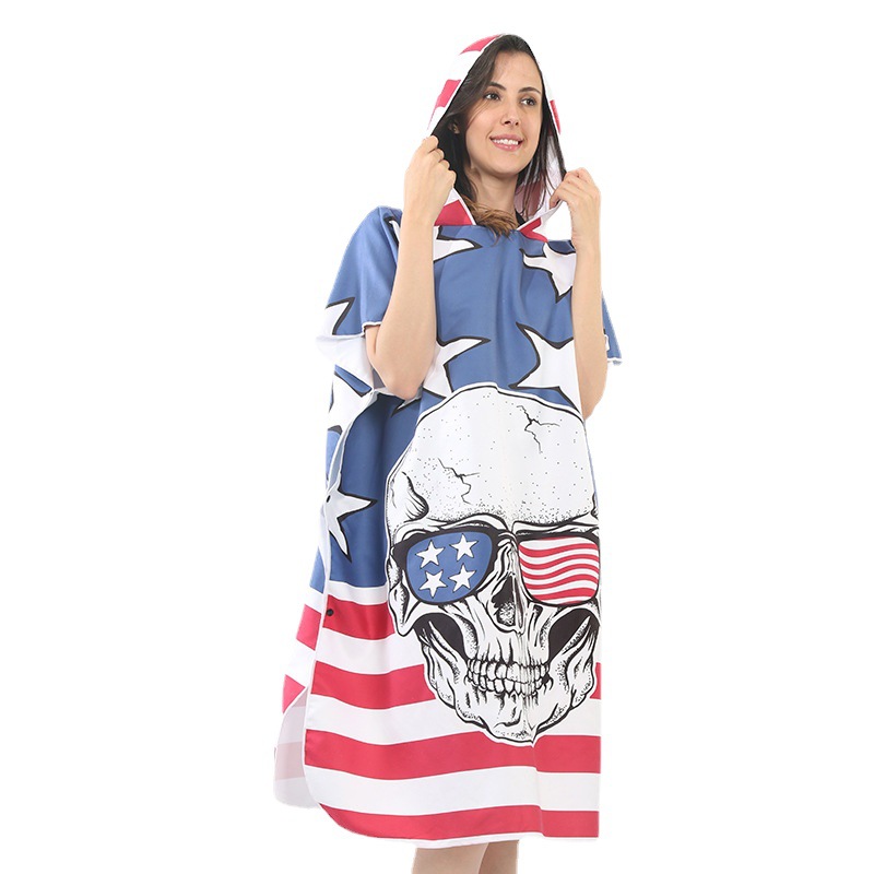 Microfiber Adult Hooded Bathrobe