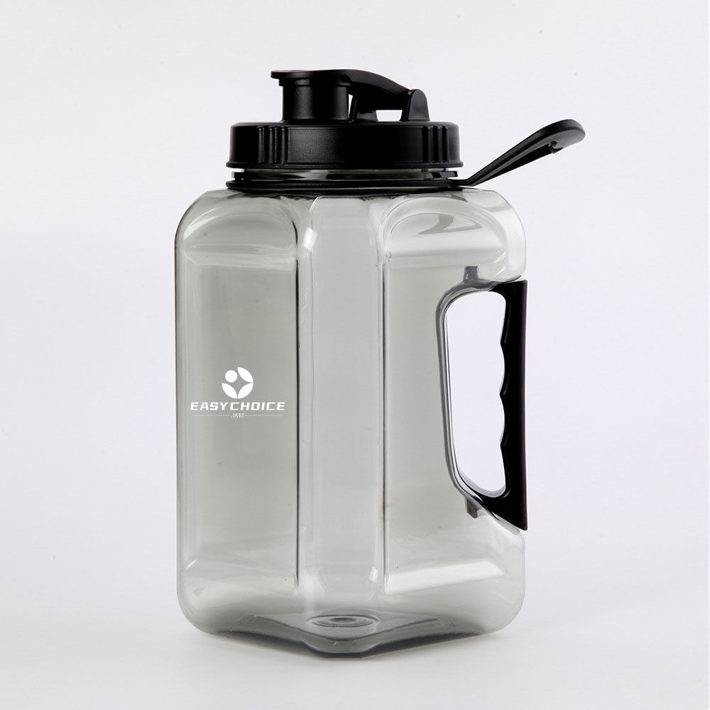 81 Oz Large Capacity Square Plastic Bottle With Handle