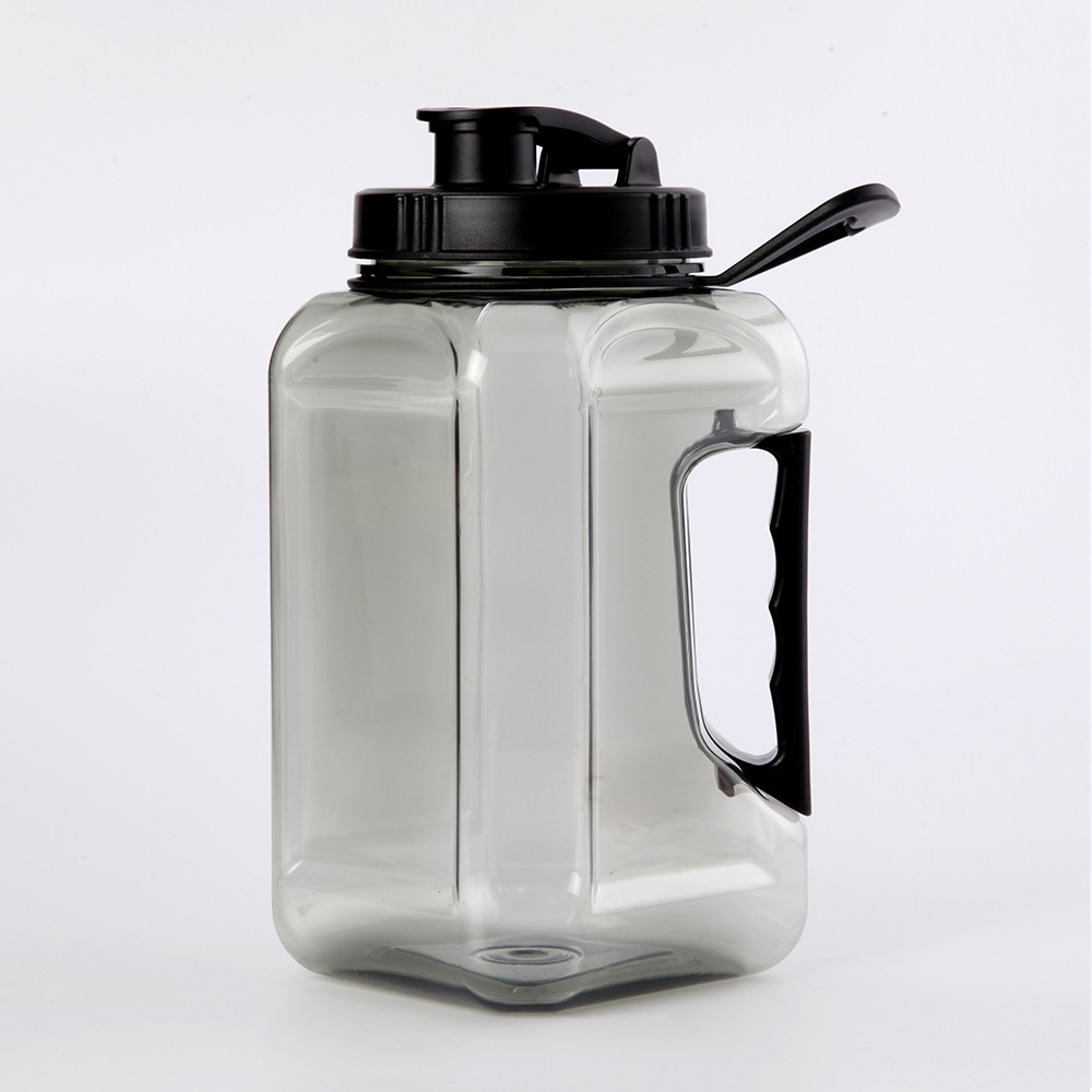 81 Oz Large Capacity Square Plastic Bottle With Handle