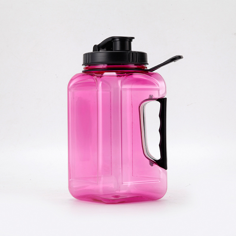81 Oz Large Capacity Square Plastic Bottle With Handle