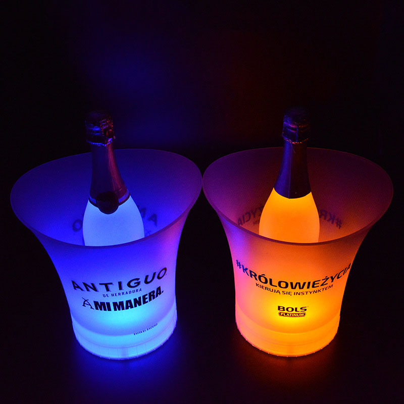 LED Light-Up Plastic Ice Bucket
