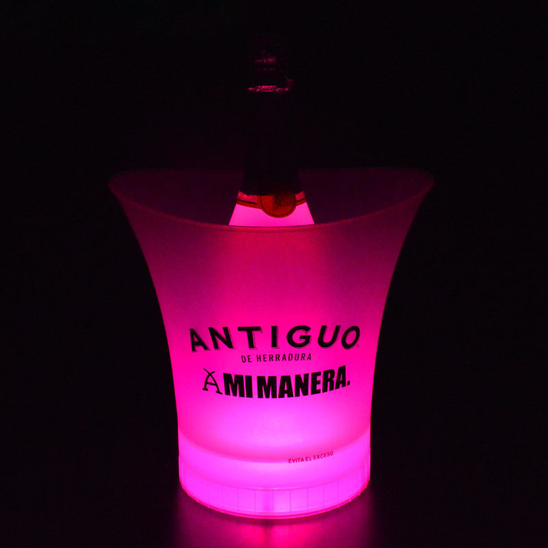LED Light-Up Plastic Ice Bucket