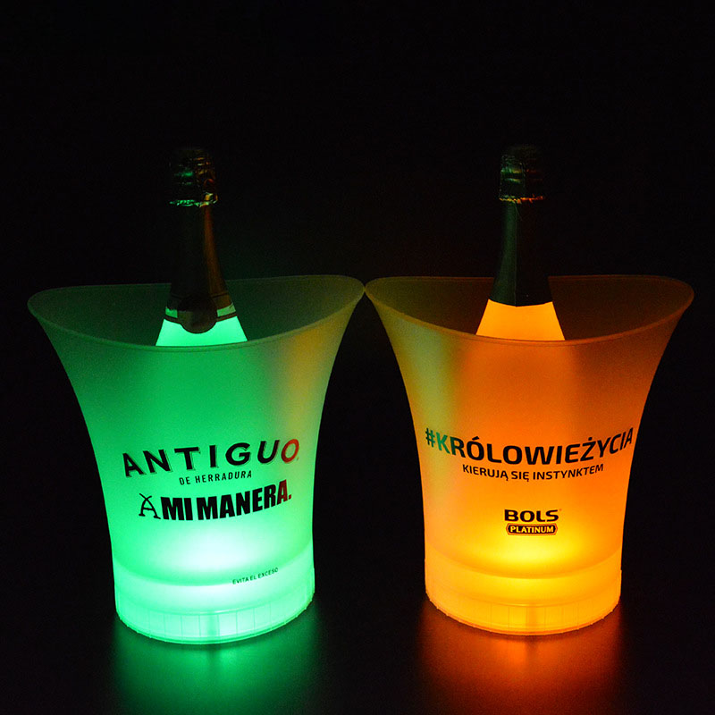 LED Light-Up Plastic Ice Bucket