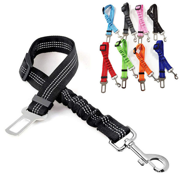 Reflective Elastic Pet Car Seatbelt