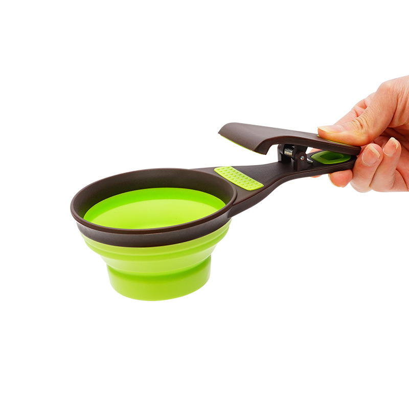 Silicone Collapsible Pet Food Scoop