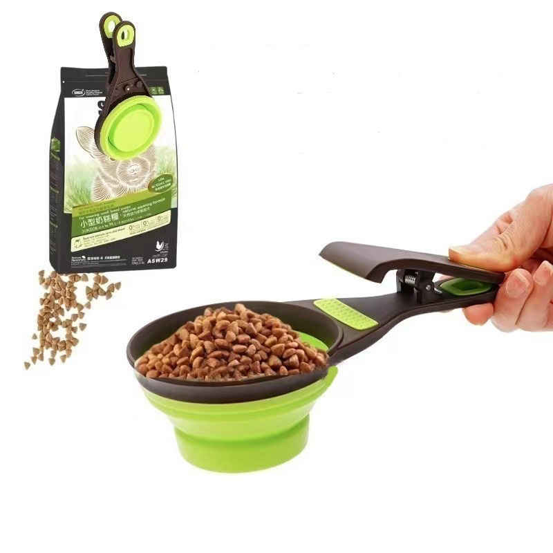 Silicone Collapsible Pet Food Scoop