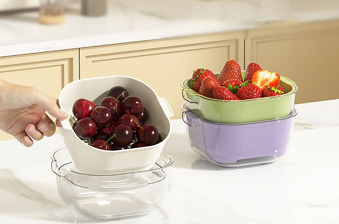 Double Layers Drain Basket