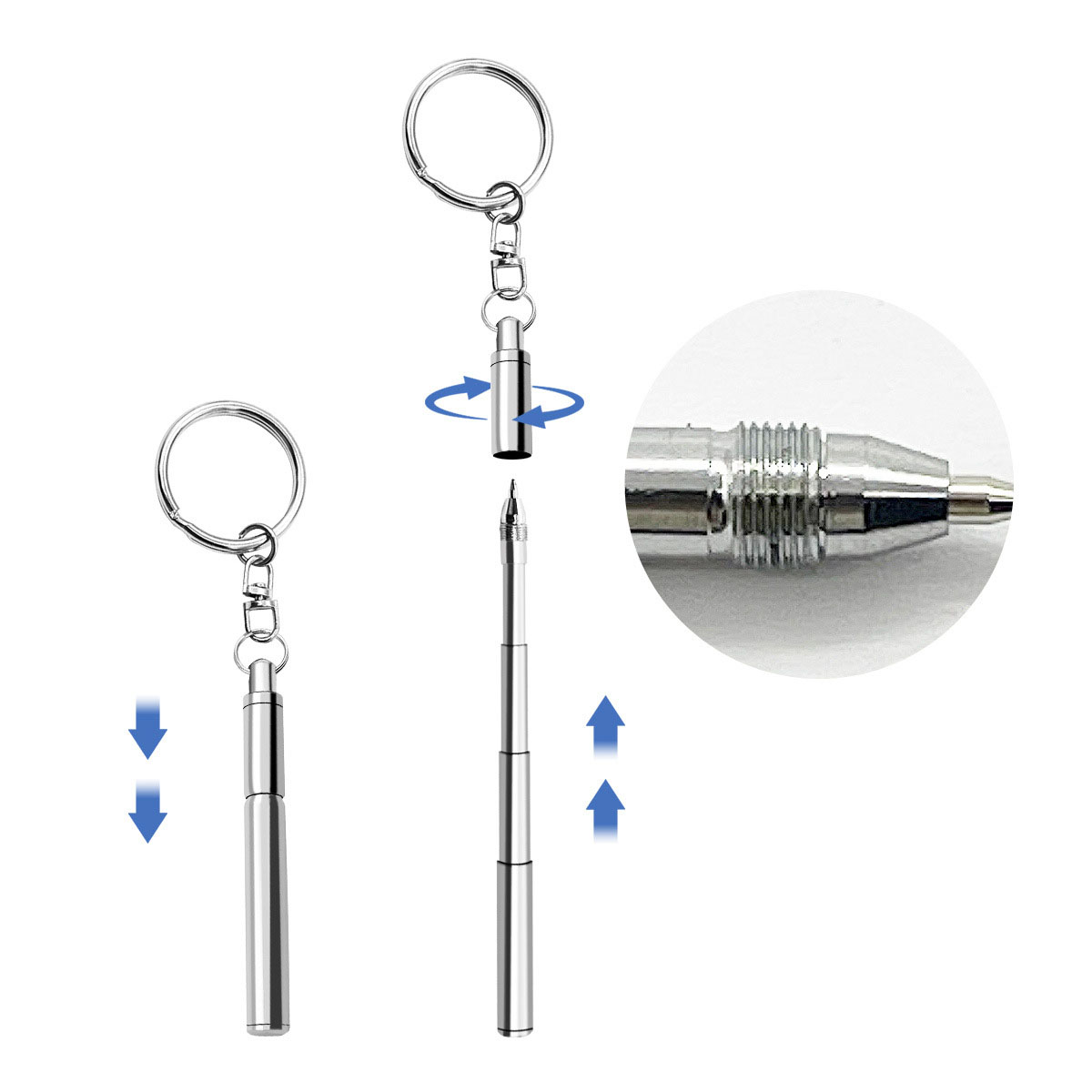Keyring Telescoping Pen