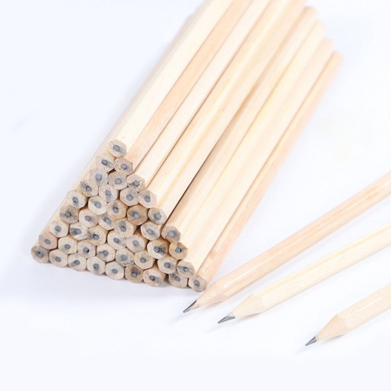 Hexagonal Natural Wood 2B Pencil