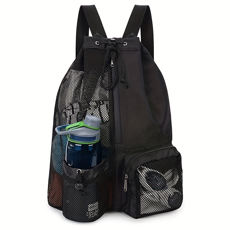 Mesh Drawstring Swim Backpack