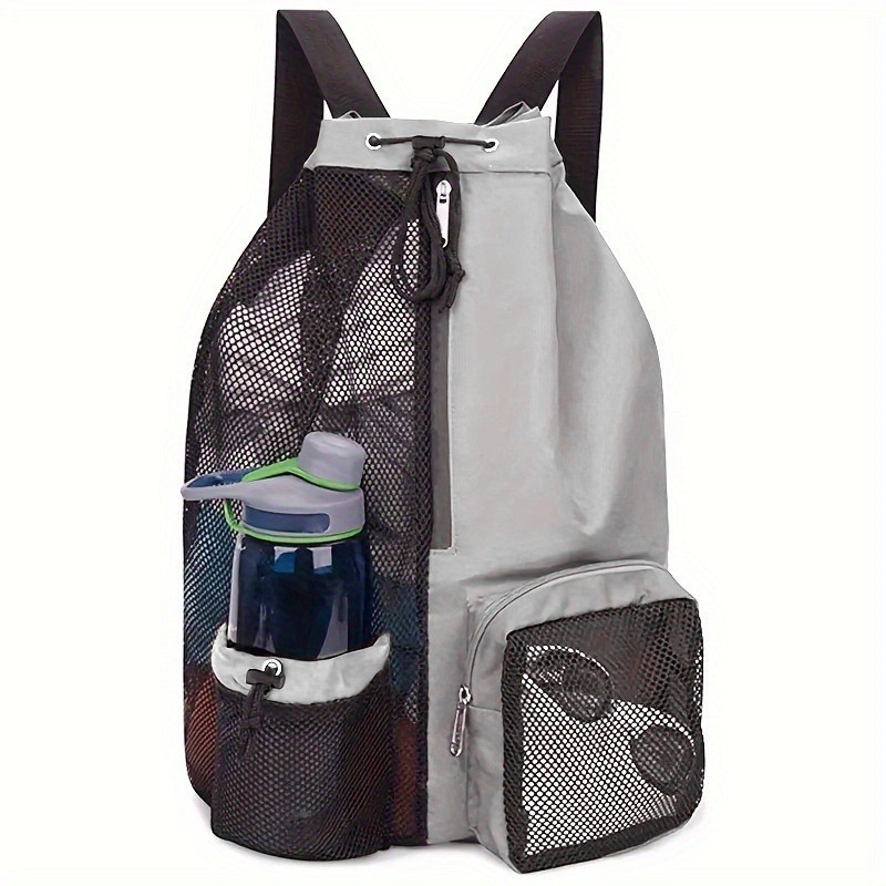 Mesh Drawstring Swim Backpack