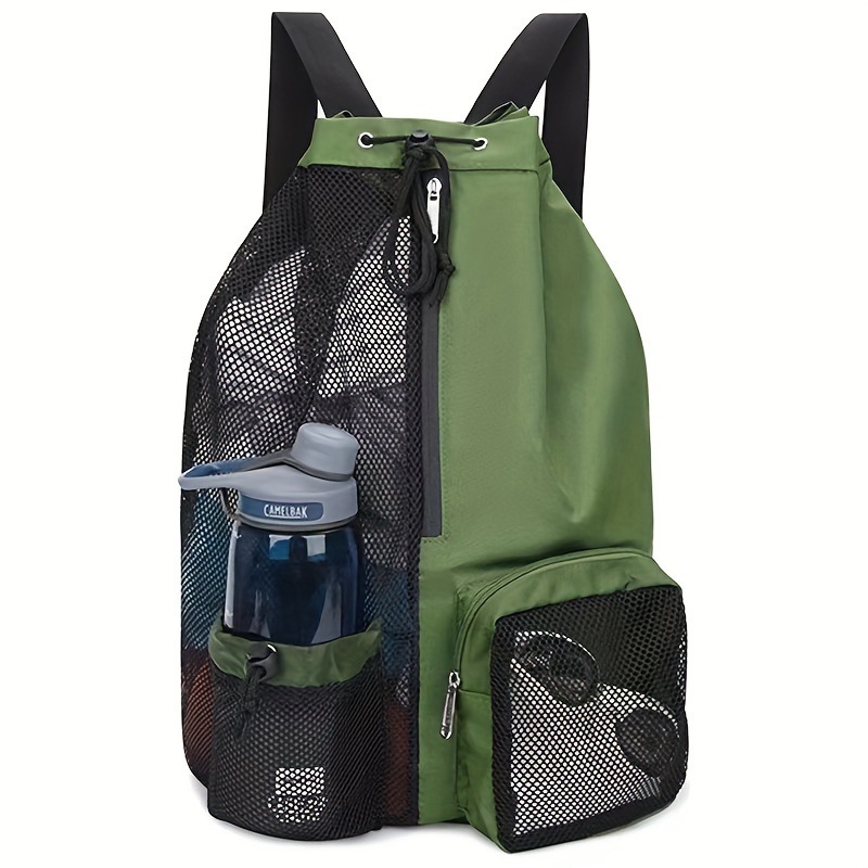 Mesh Drawstring Swim Backpack