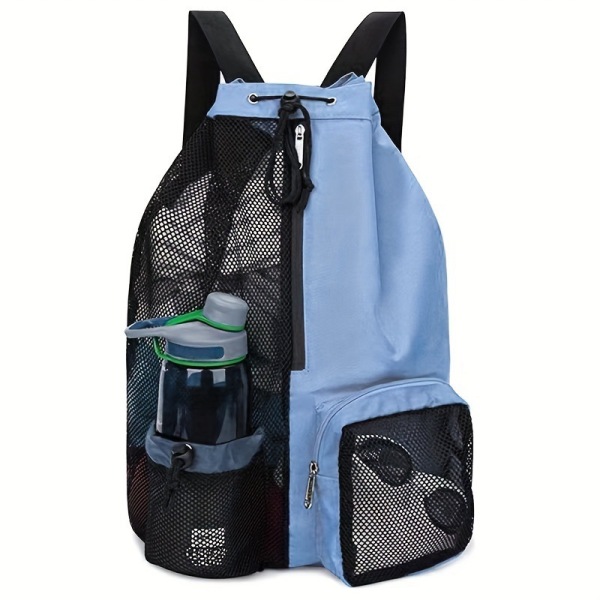 Mesh Drawstring Swim Backpack