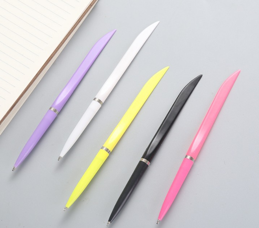 Flat Knife Package Opening Ballpoint Pen