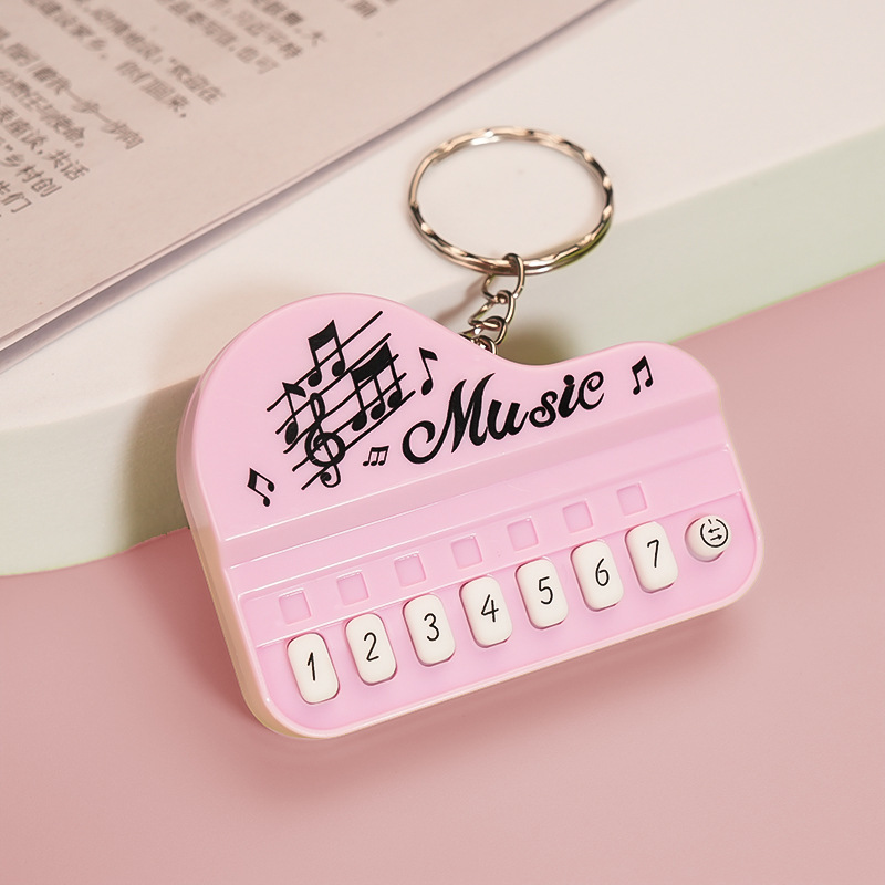 Mini Playable Electronic Piano Keychain