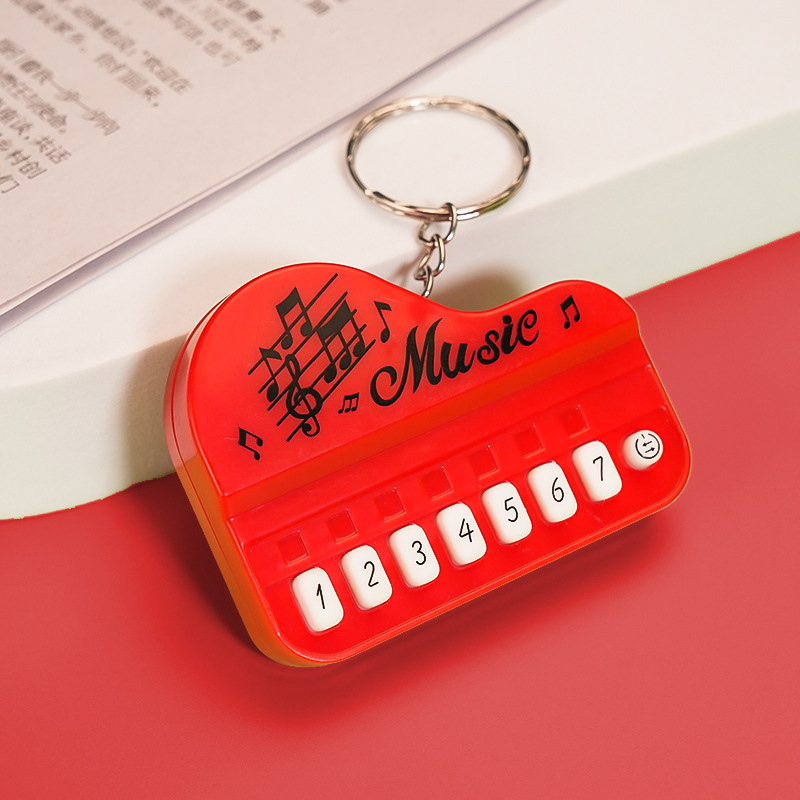 Mini Playable Electronic Piano Keychain