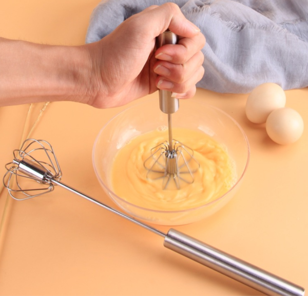 Stainless Steel Press Type Whisk