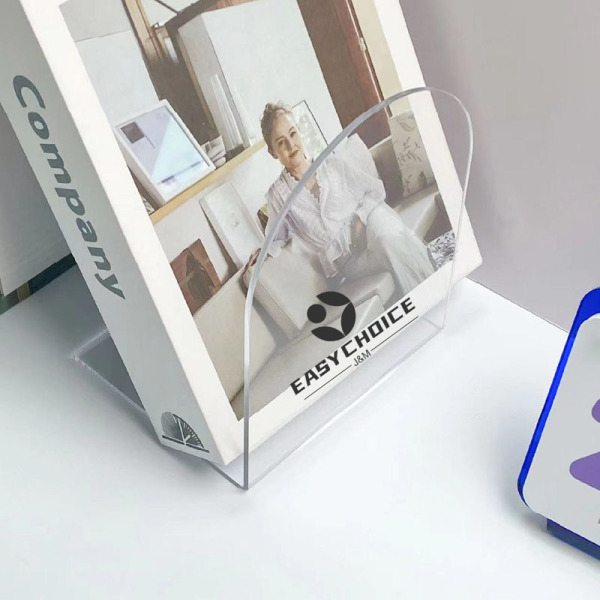 Acrylic L-Shaped Non-Slip Bookends