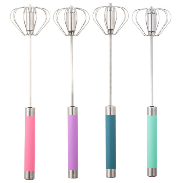 12-Inch Stainless Steel Semi-Automatic Egg Whisk