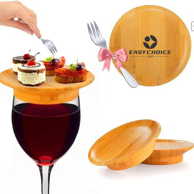 Wooden Wine Glass Topper Coasters