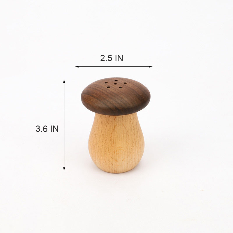 Wooden Mushroom Toothpick Holder
