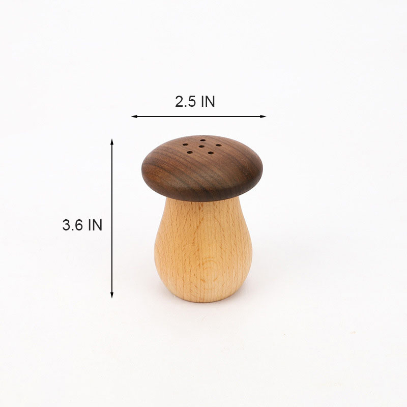 Wooden Mushroom Toothpick Holder