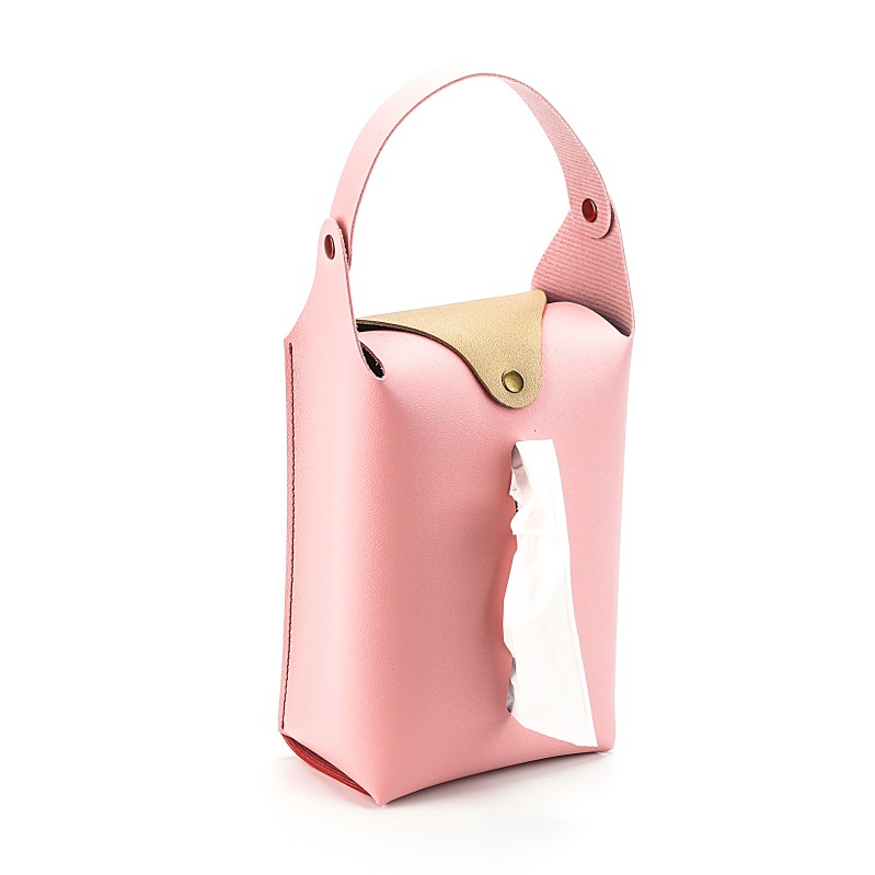 Hanging Leather Tissue Holder