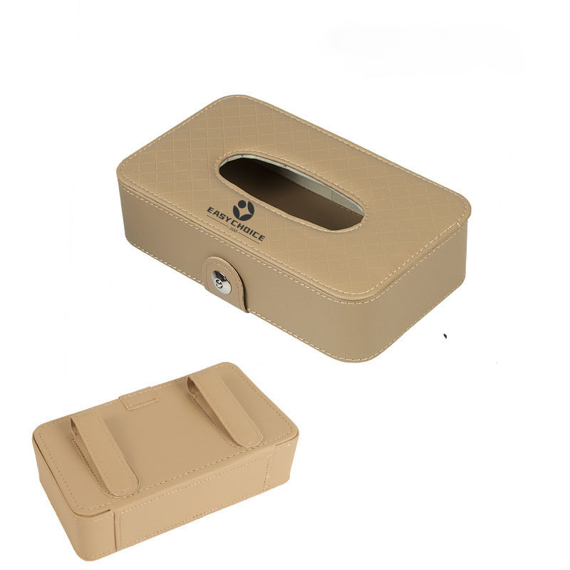 Leather Car Tissue Box