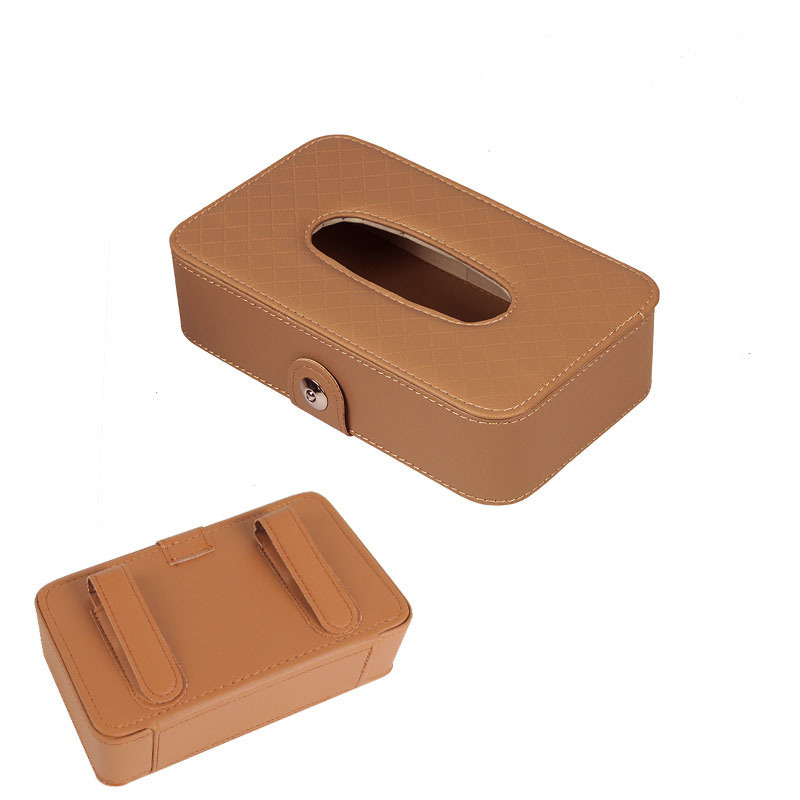 Leather Car Tissue Box