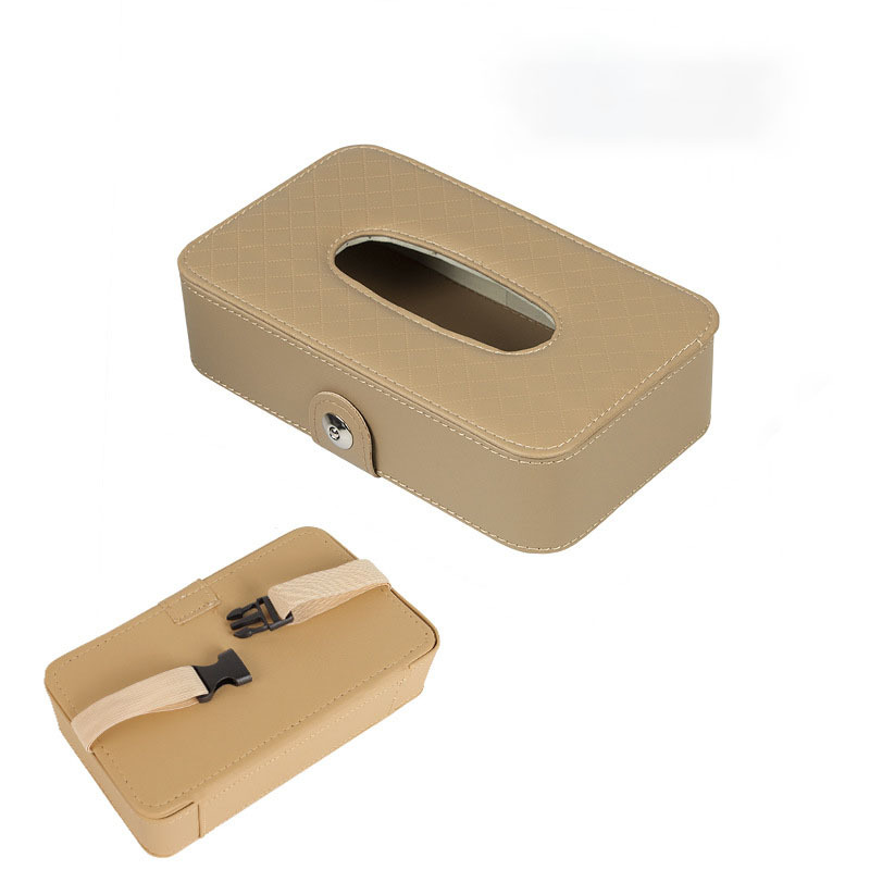 Leather Car Tissue Box