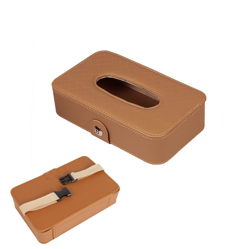 Leather Car Tissue Box