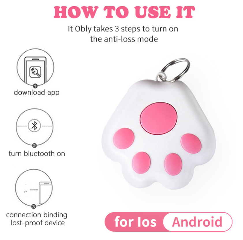 Dog Paw-Shaped Anti-Lost Tracker